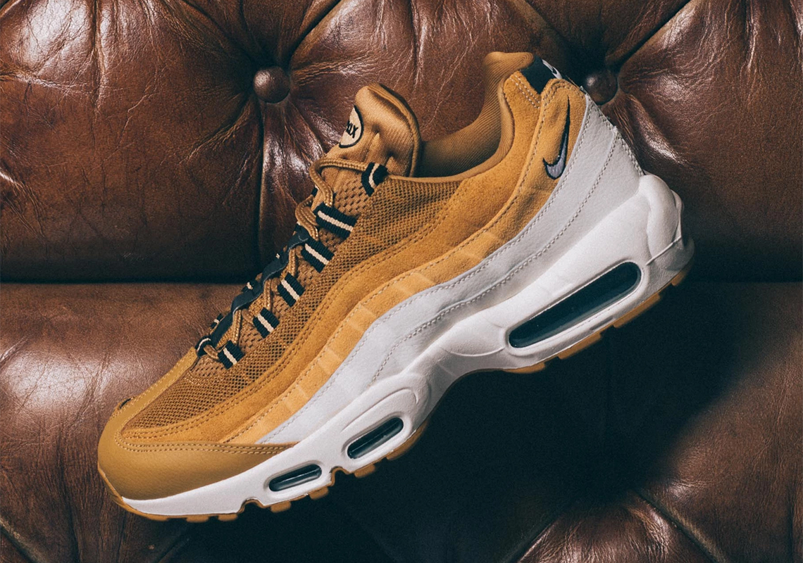 Golden Wheat Tones Appear On This Rugged Nike Air Max 95