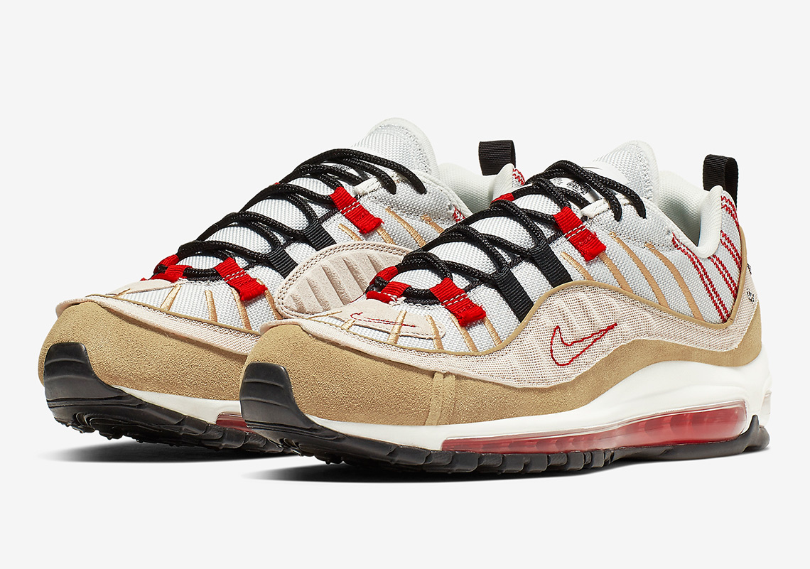 The Nike Air Max 98 Goes Inside Out With Tan And Red Hues