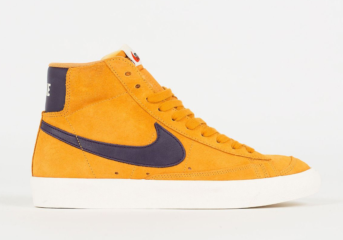 Nike Blazer Mid Vintage Yellow Maroon Cj9693 800 1