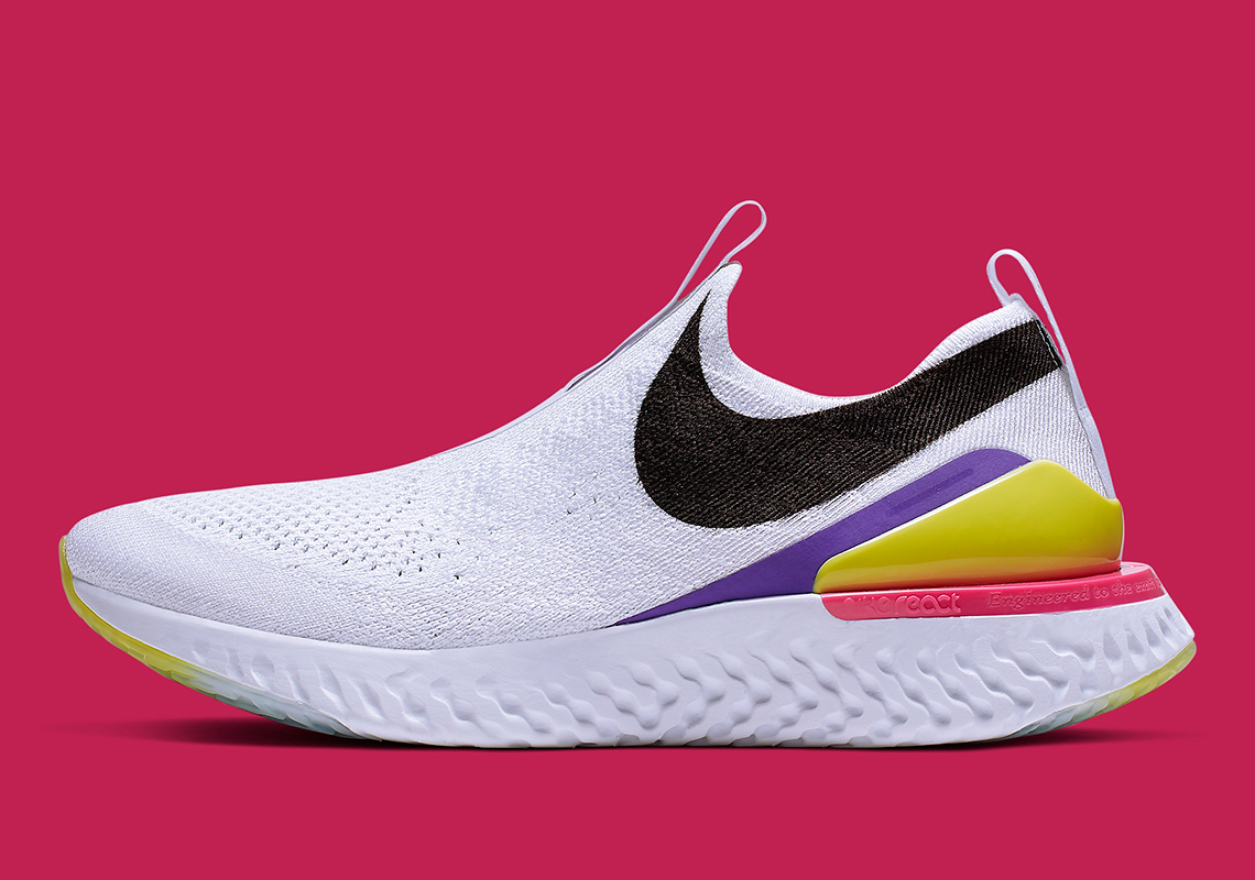 The Nike Epic React Phantom Features Oversized Swoosh Logos