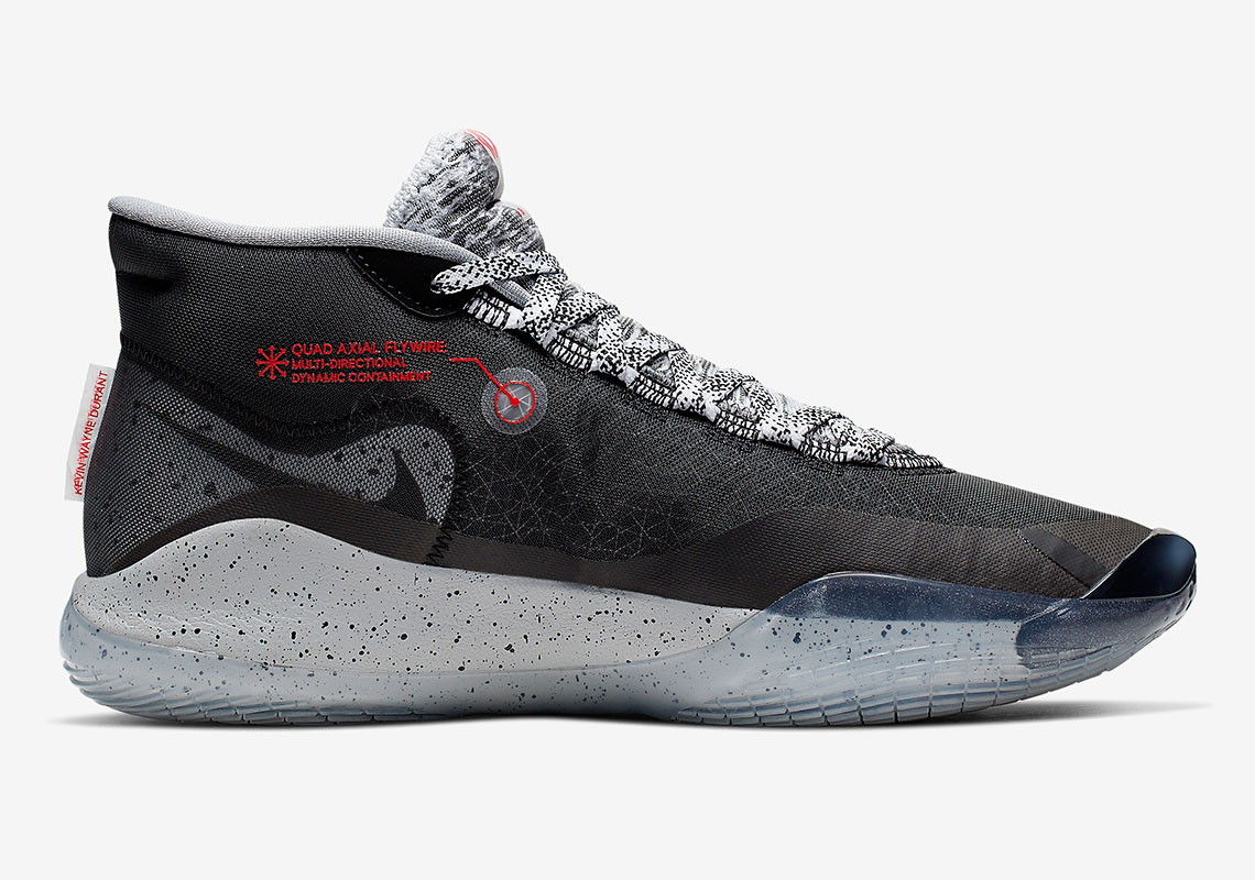 Nike Kd 12 Black Cement Grey Red Ar4230 002 3