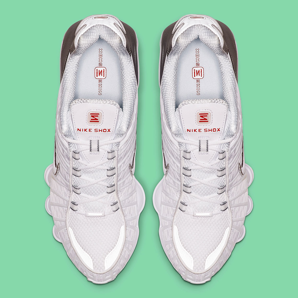 Nike Shox Tl White Silver Av3595 100 1