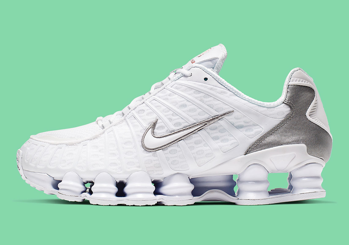 Nike Shox Tl White Silver Av3595 100 6