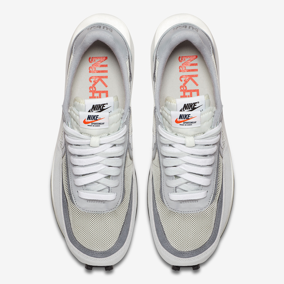 Sacai Nike Ldwaffle White Grey Bv0073 100 4