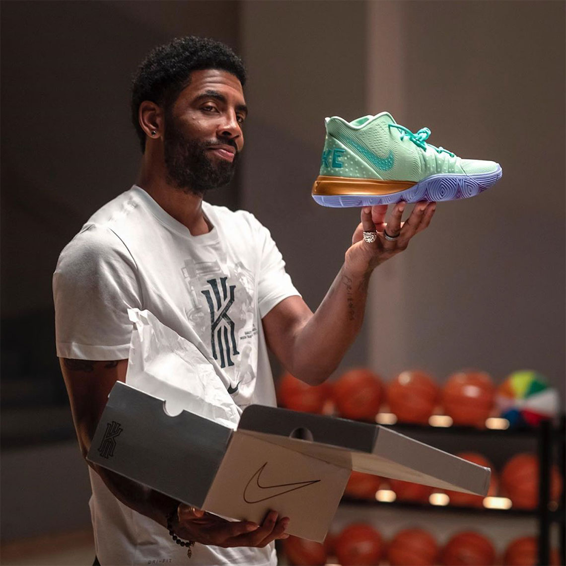 Spongebob Kyrie Shoes 1