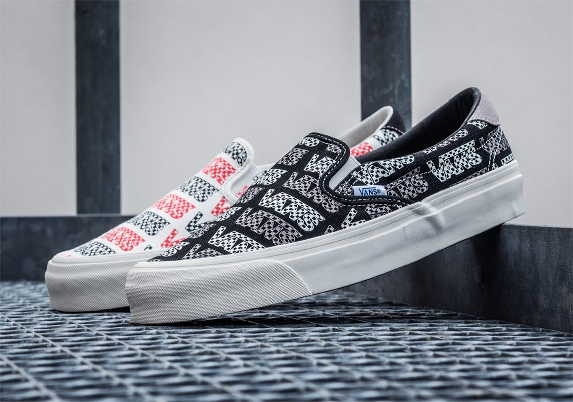 Vans Blends Checkerboard With A Classic Brand Logo For The Slip-On