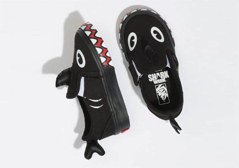 Vans Shark Week Slip On Kids Black 2