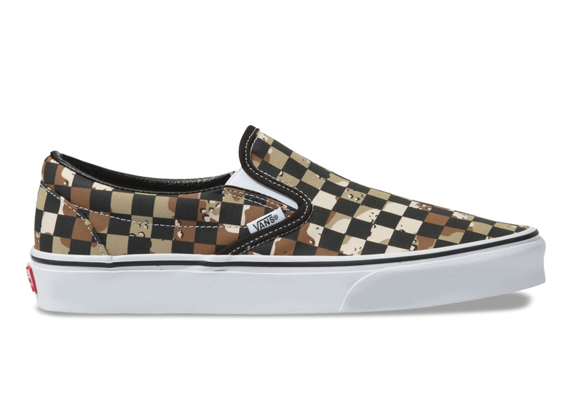 Vans Slip On Desert Camo Checkerboard 2