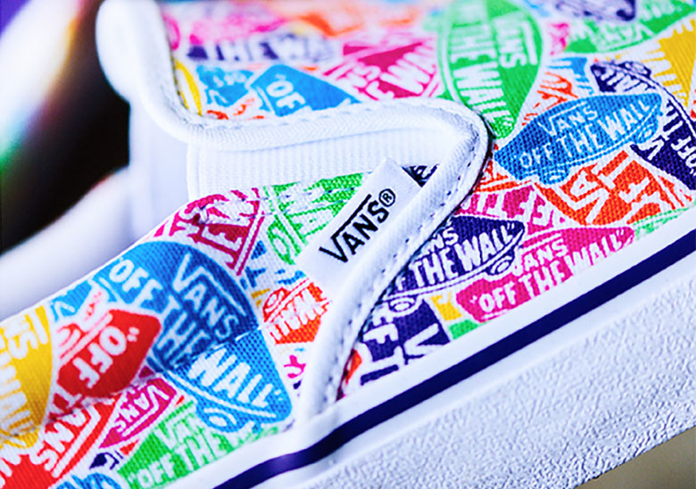 The Vans Slip-On Gets Multi-Colored All-Over-Print Logos