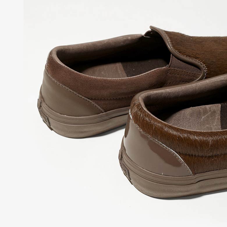 Engineered Garments Vans Slip On Cow Hair Brown 2