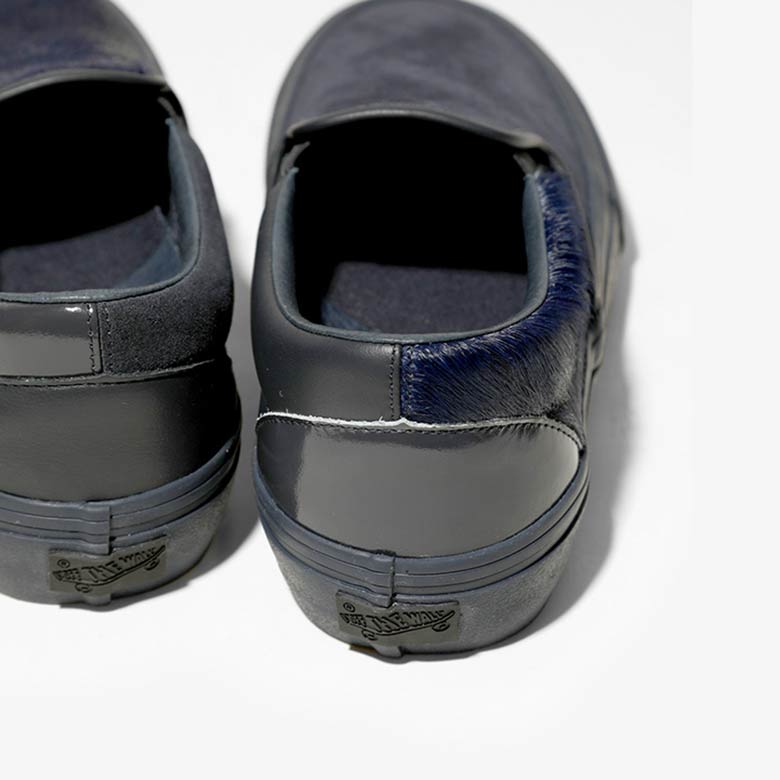 Engineered Garments Vans Slip On Cow Hair Navy 3