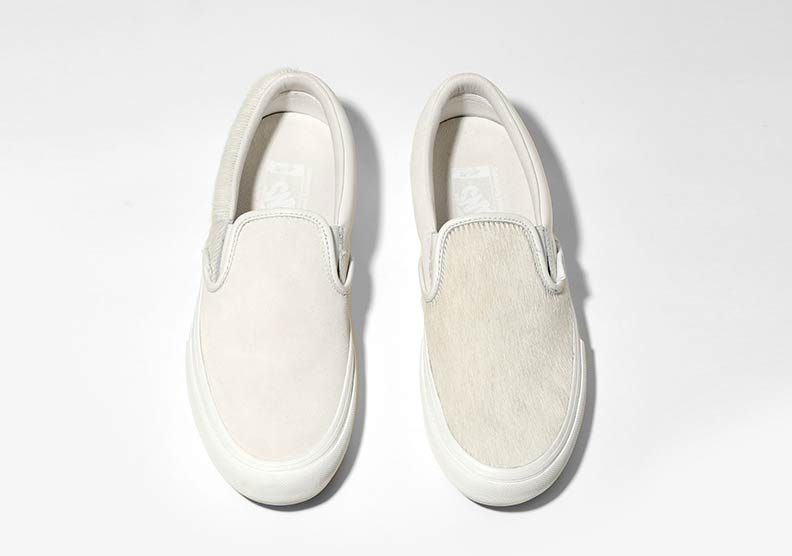 Engineered Garments Vans Slip On Cow Hair White 1