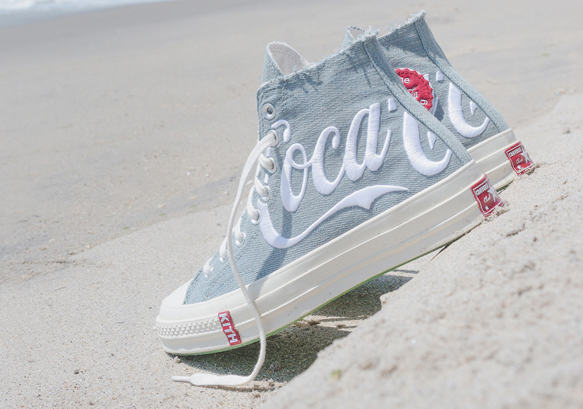 Kith Coca Cola Converse Chuck 70 Denim Release Date 03