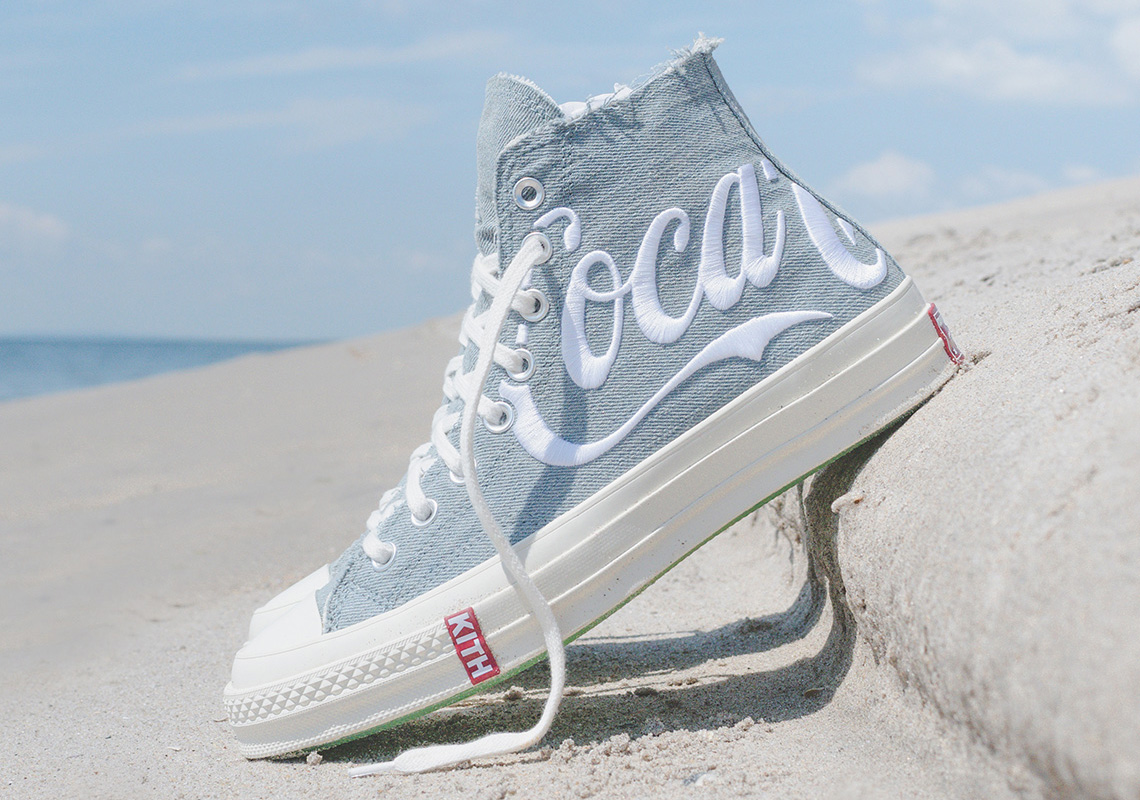 Kith Coca Cola Converse Chuck 70 Denim Release Date 04