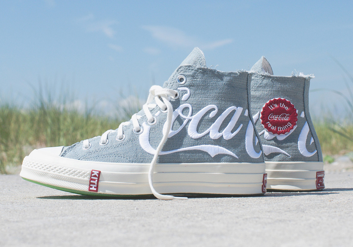 Kith Coca Cola Converse Chuck 70 Denim Release Date 07