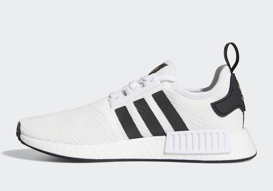 Adidas Nmd R1 White Black Gold Eg5662 5