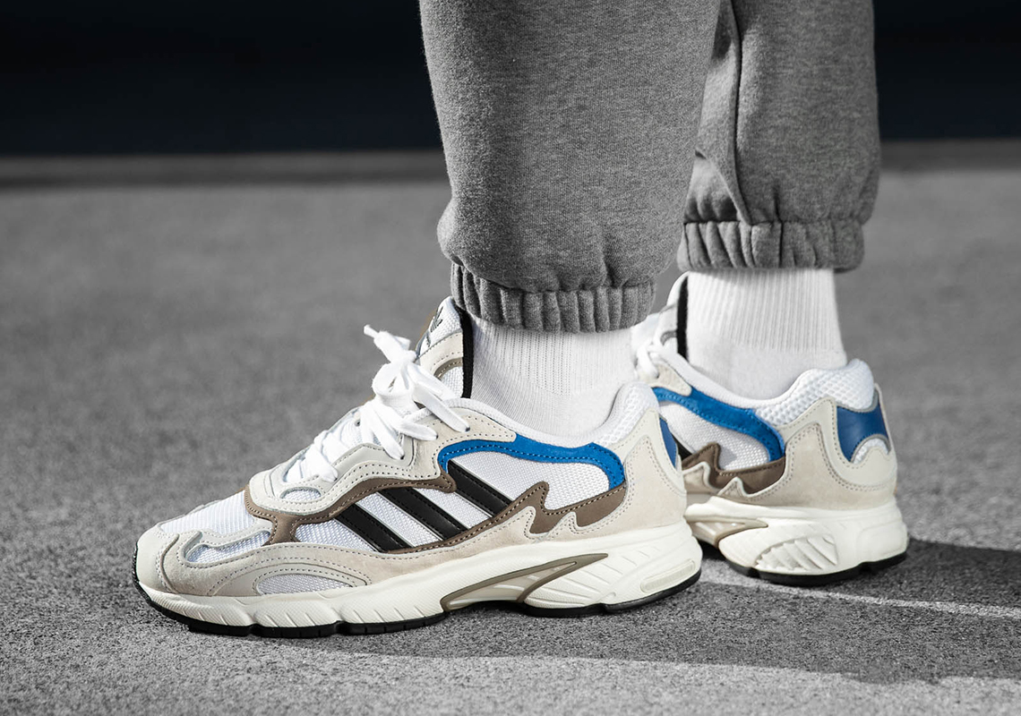 The adidas Temper Run Gets A Clean Grey And Blue Trim