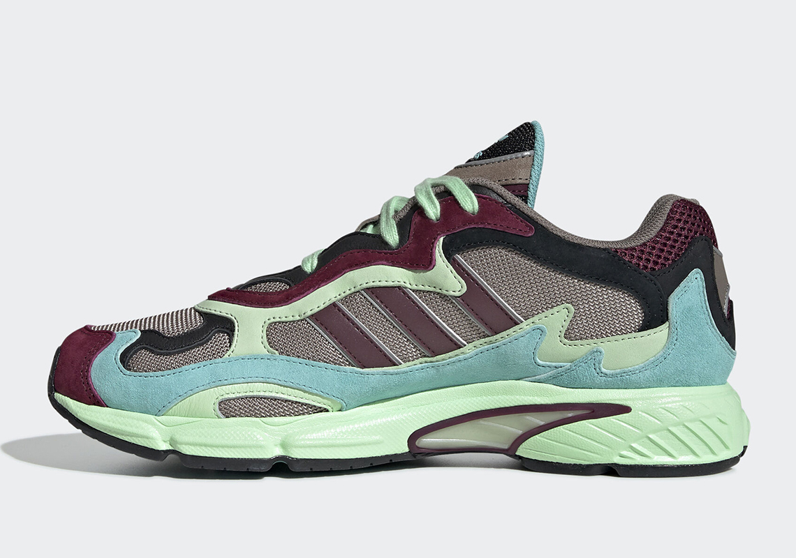 Adidas Temper Run Maroon Sea Green Ee7741 1