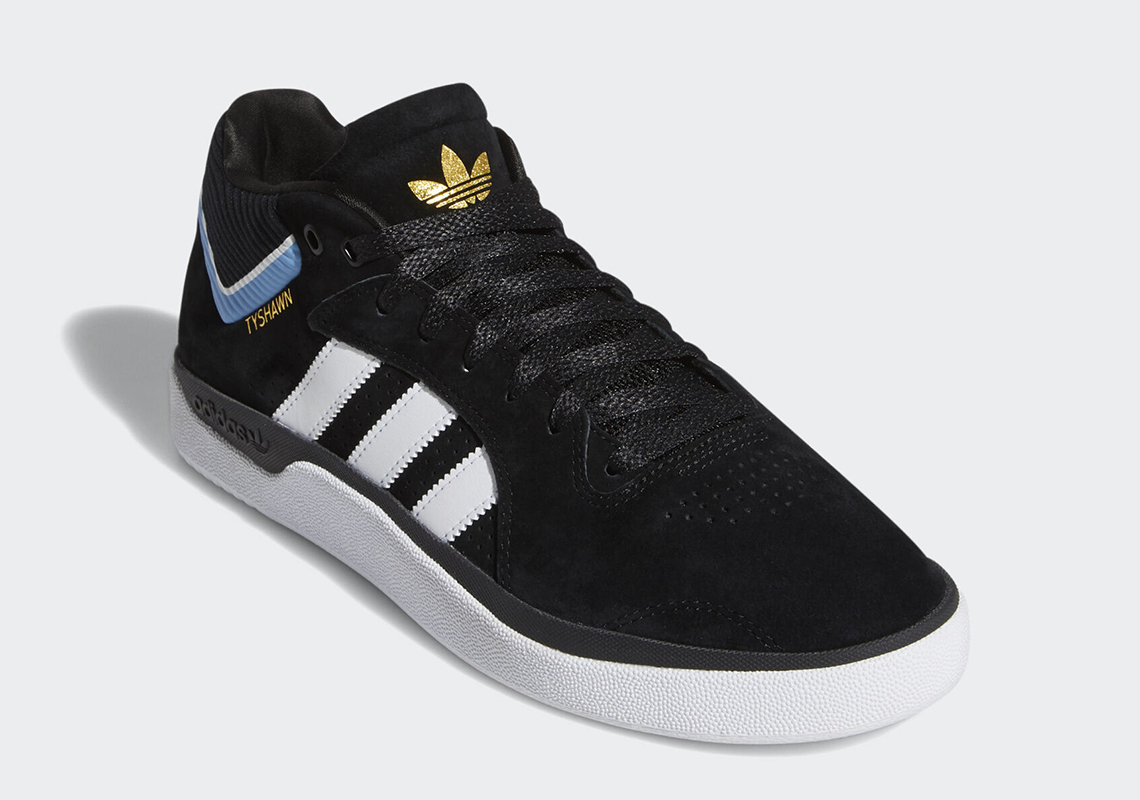 Adidas Tyshawn Black White Blue Ee6076 1