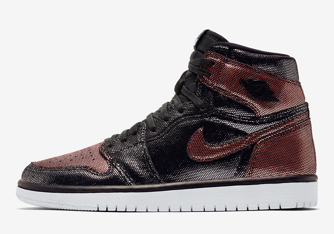 The Air Jordan 1 Retro High OG Fearless Appears In Metallic Rose Gold