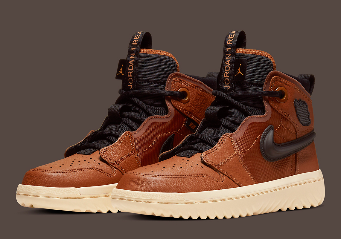 The Air Jordan 1 React Appears With Brown Uppers