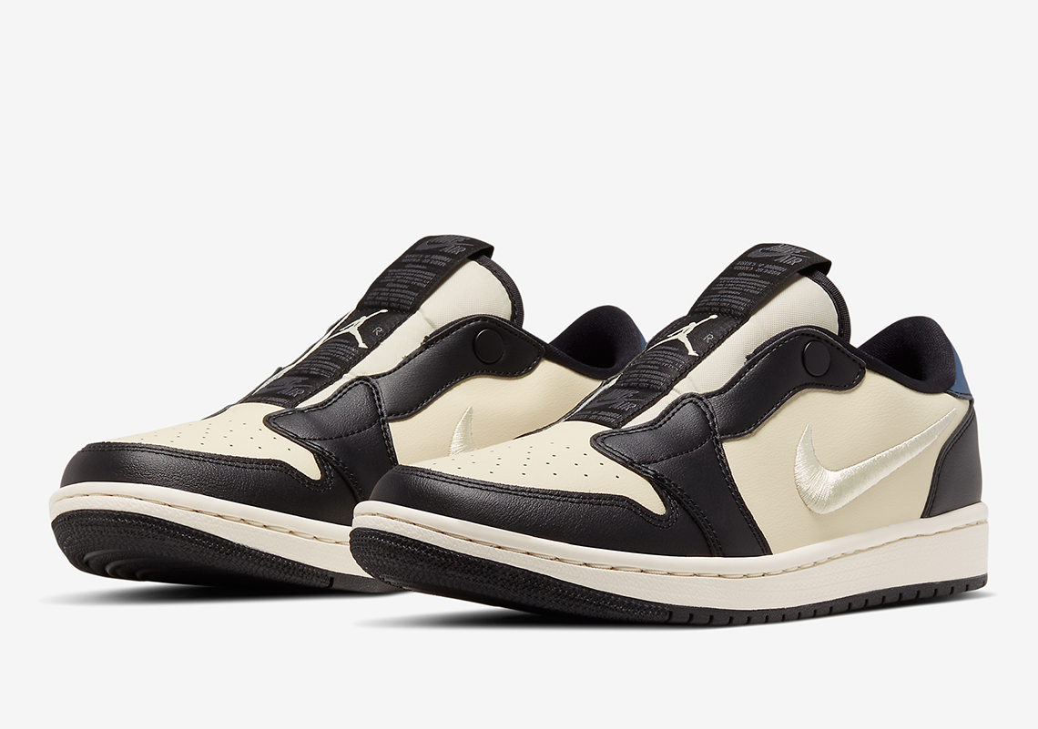 The Women's Air Jordan 1 Low Slip Appears In A "Fossil" Colorway