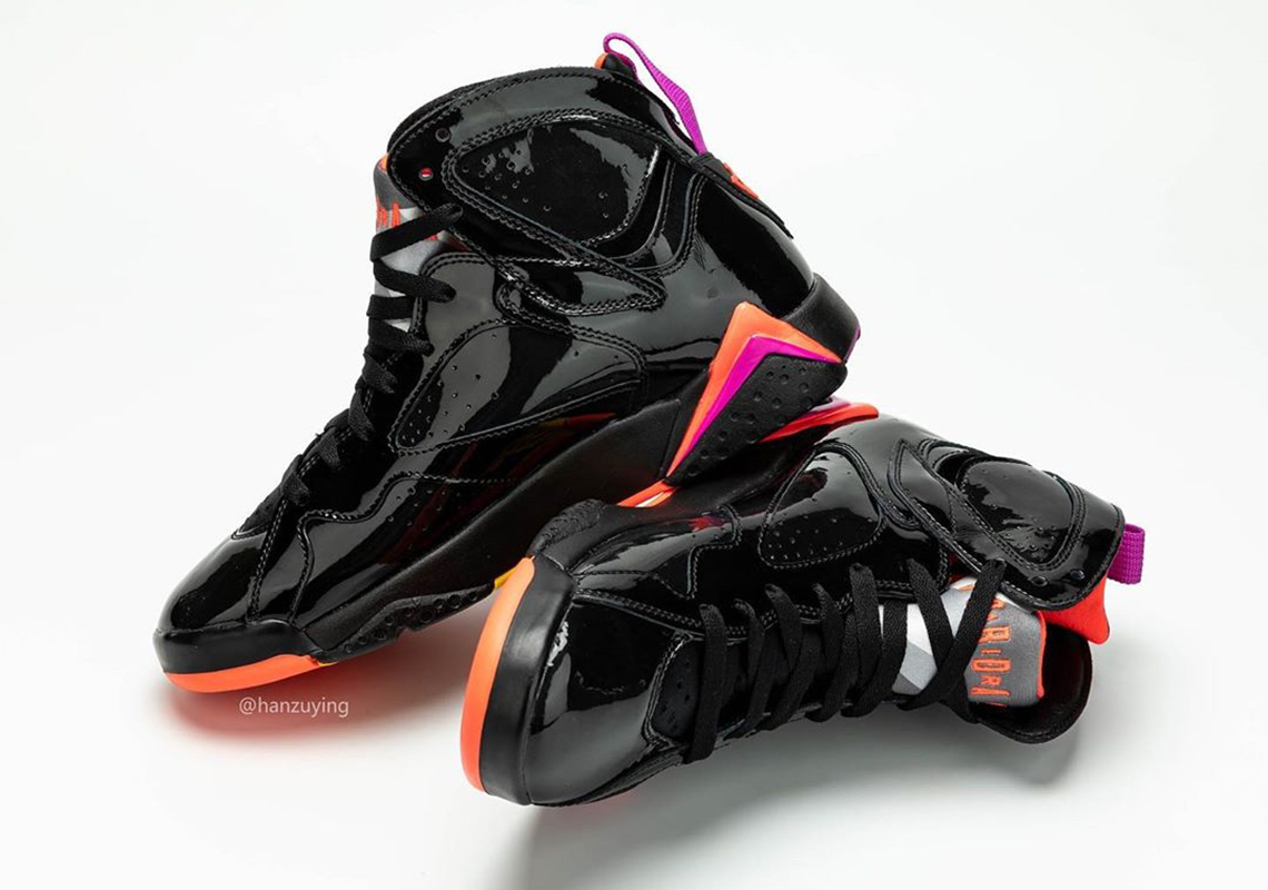 Air Jordan 7 Black Patent Leather 313358 006 4