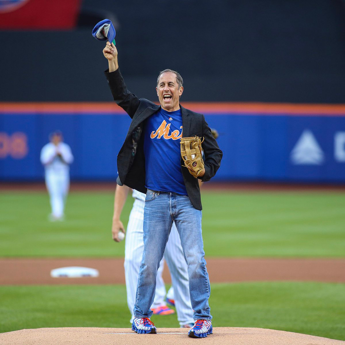 Jerry Seinfeld New York Mets Nike Shox Tl First Pitch