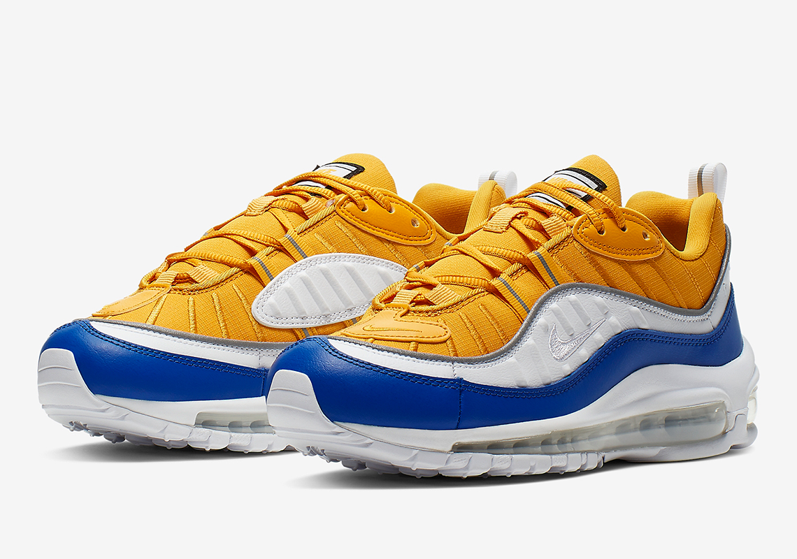 Nike Air Max 98 Yellow White Blue At6640 700 3