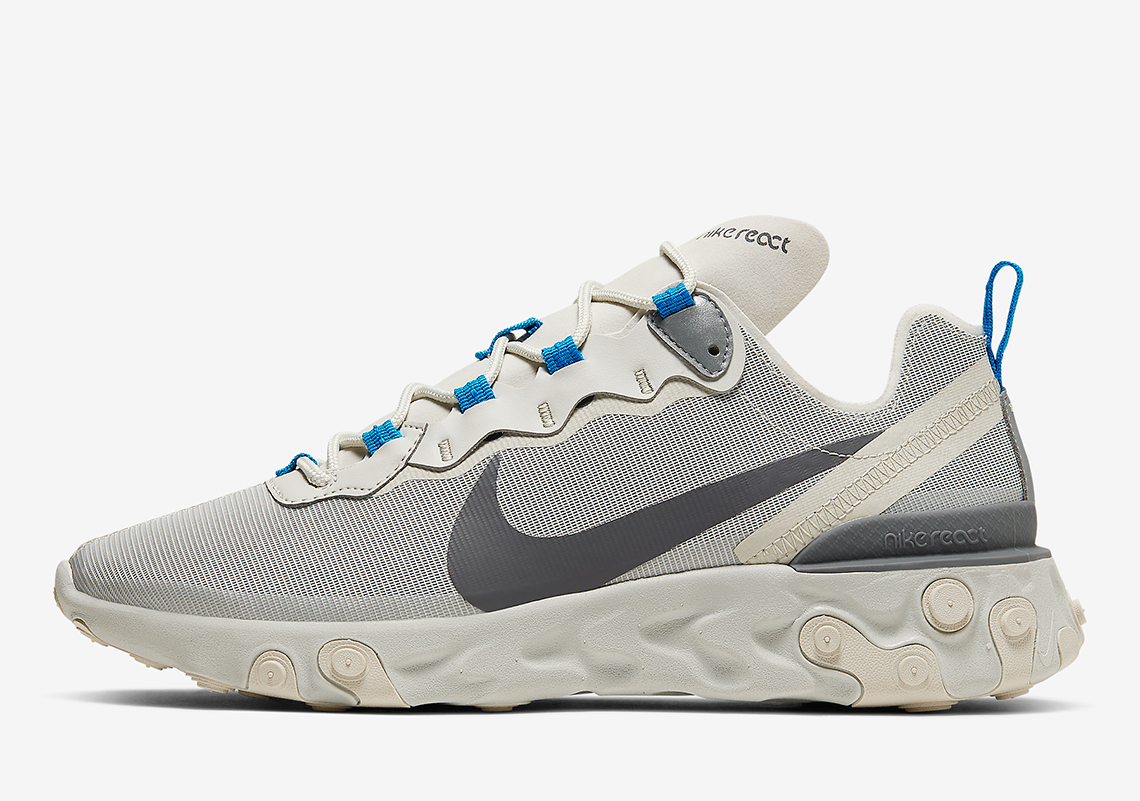 Nike React Element 55 Grey Blue Cq4809 002 1