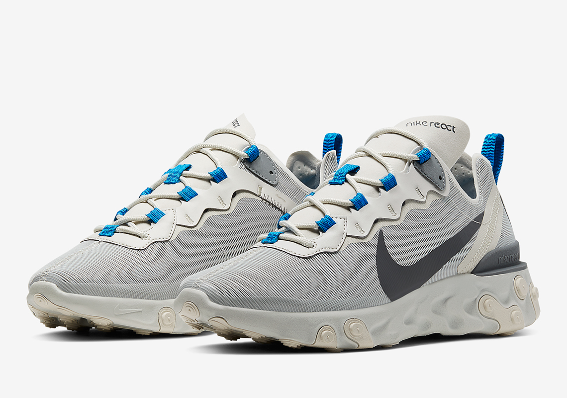 The Nike React Element 55 Appears In A "Light Bone" Colorway