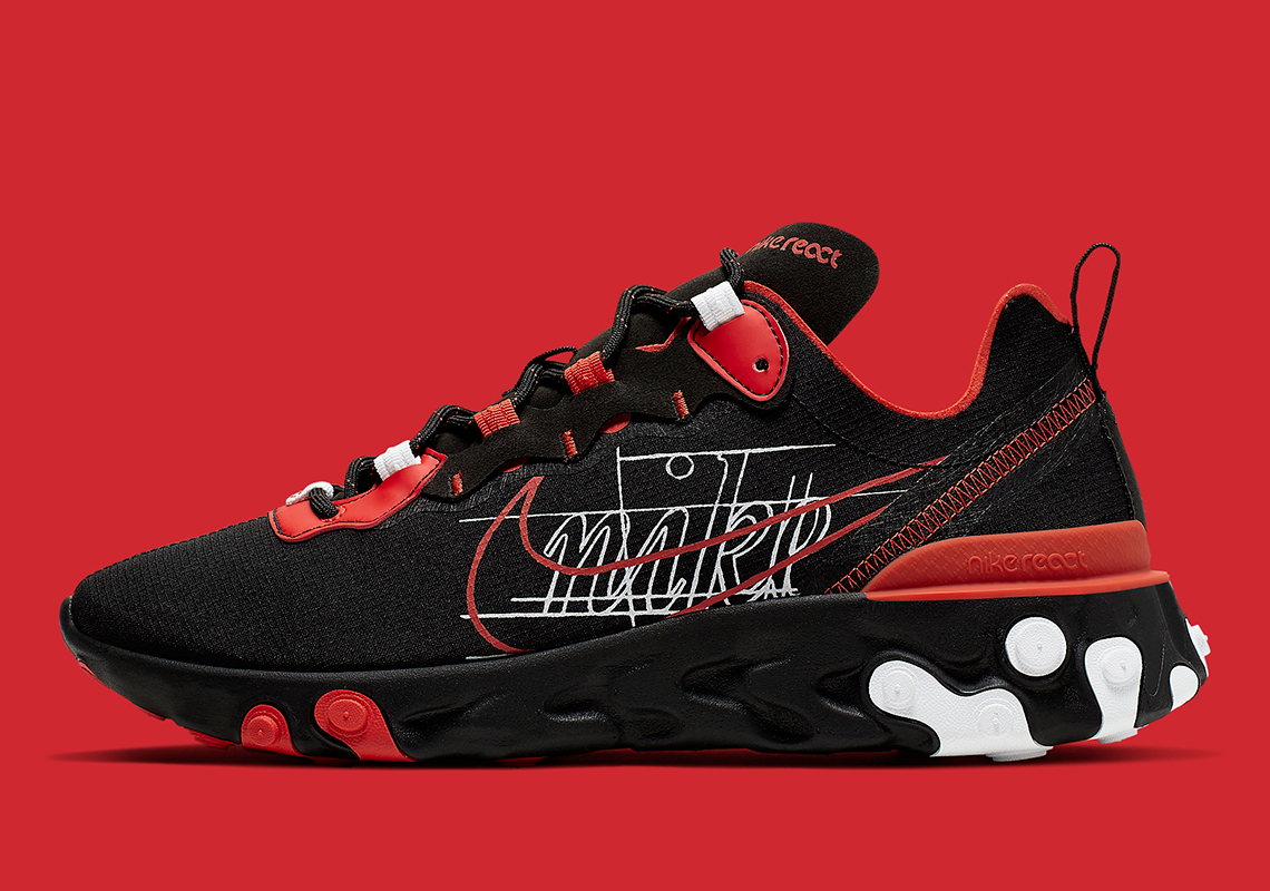 Official Images Of The Nike React Element 55 "Script Swoosh"