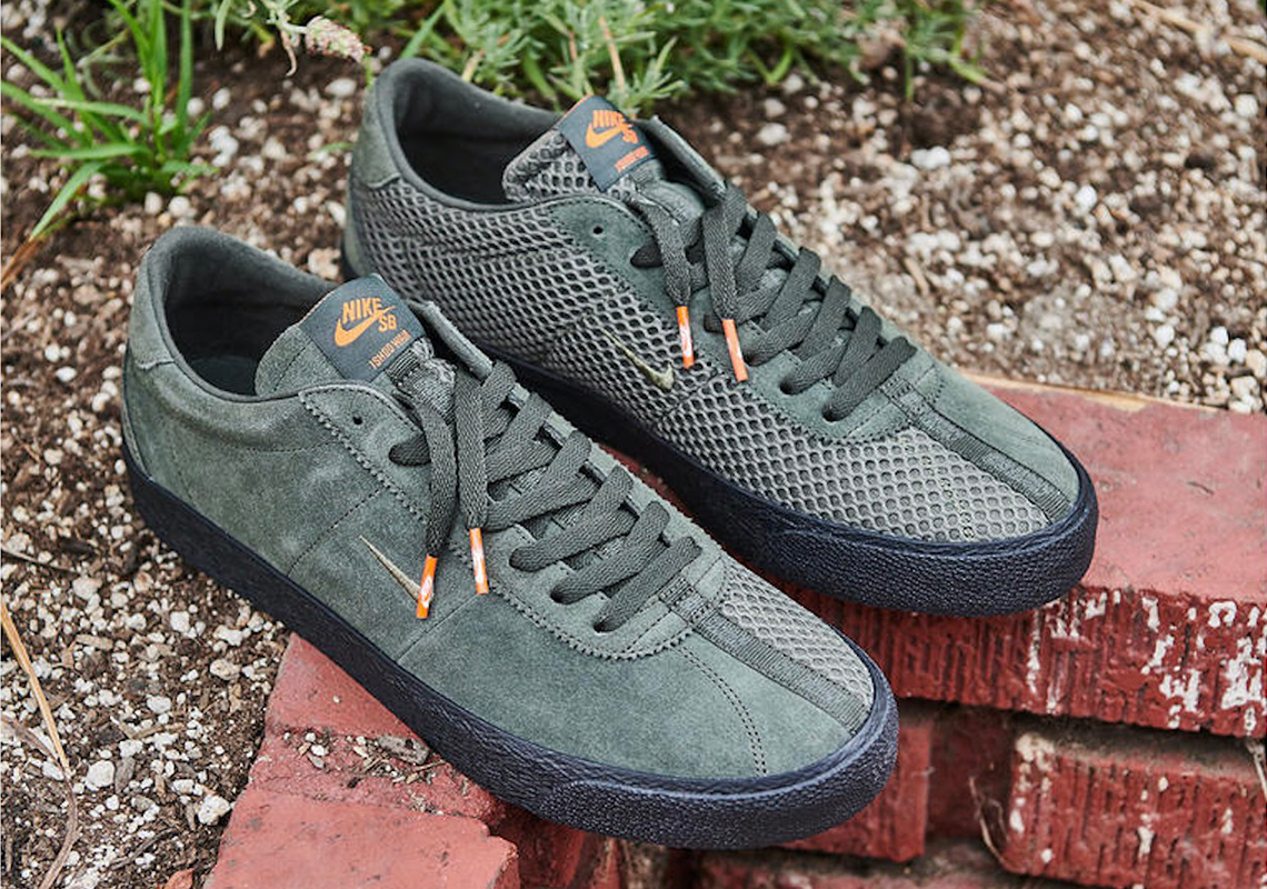 Ishod Wair's Nike SB Bruin ISO "Orange Label" Features Alternating Suede And Mesh Panels