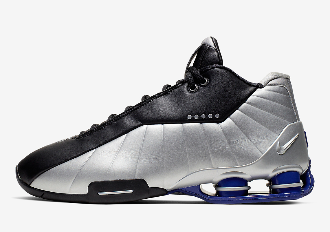 Nike Shox Bb4 Black Metallic Silver At7843 001 3