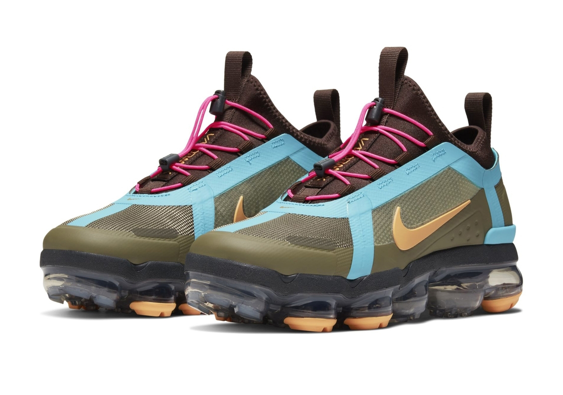 Nike Vapormax 2019 Utility Olive Blue Pink 1