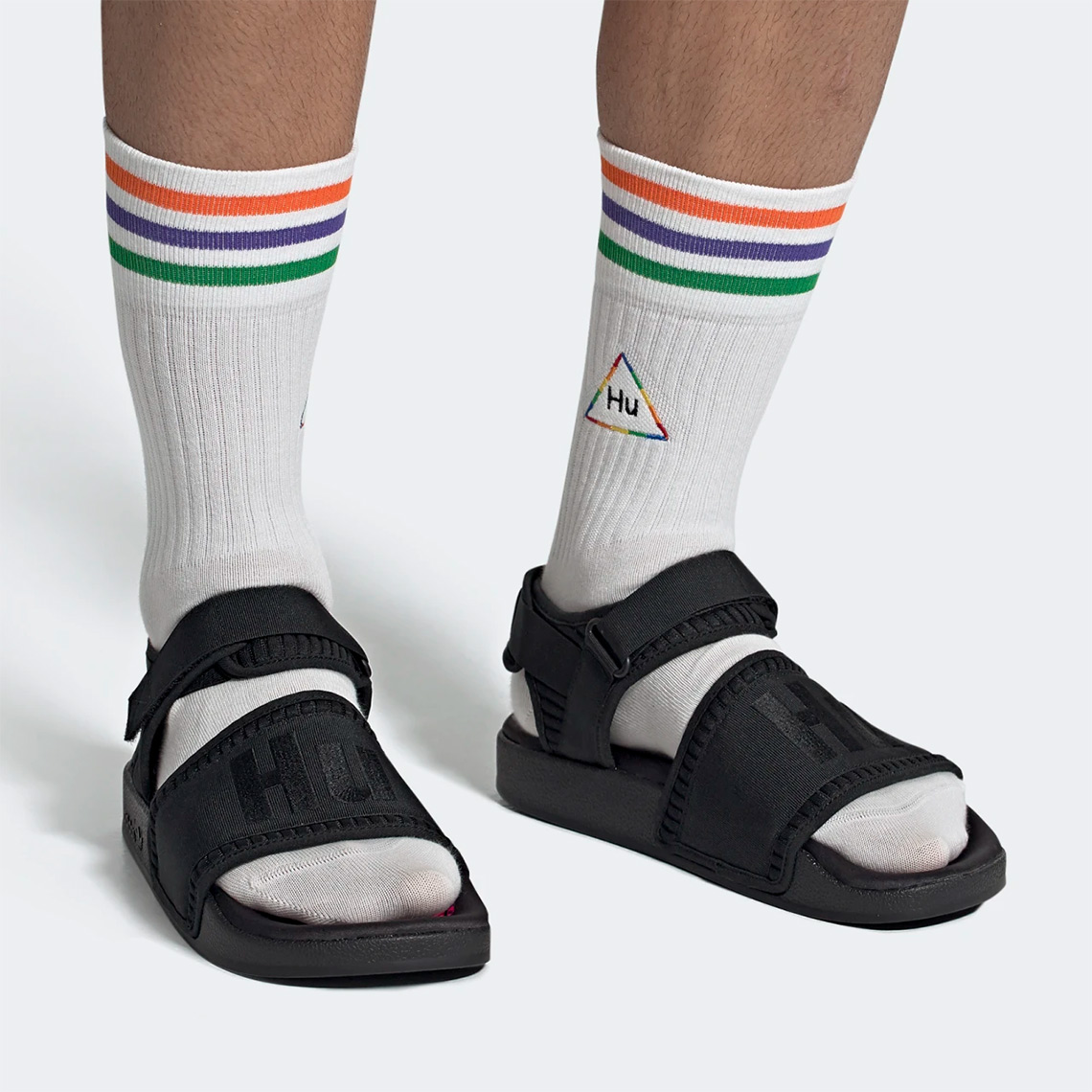 Pharrell Adidas Adilette Sandal Black Eg7824 3