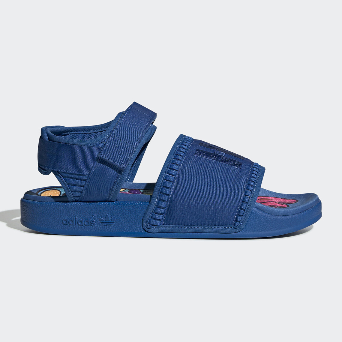 Pharrell Adidas Adilette Sandal Blue Fu7613 1