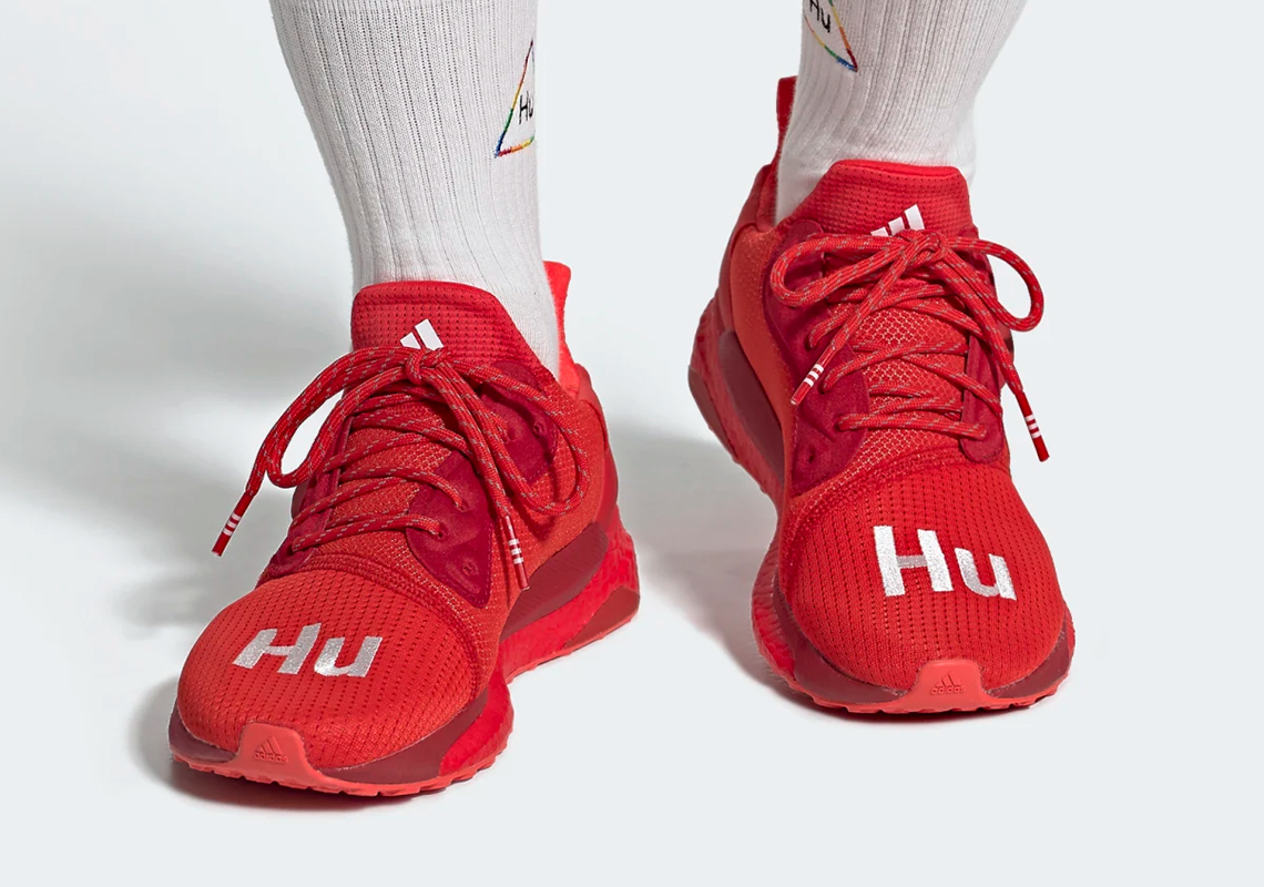 Pharrell Adidas Solarhu Red Ef2381