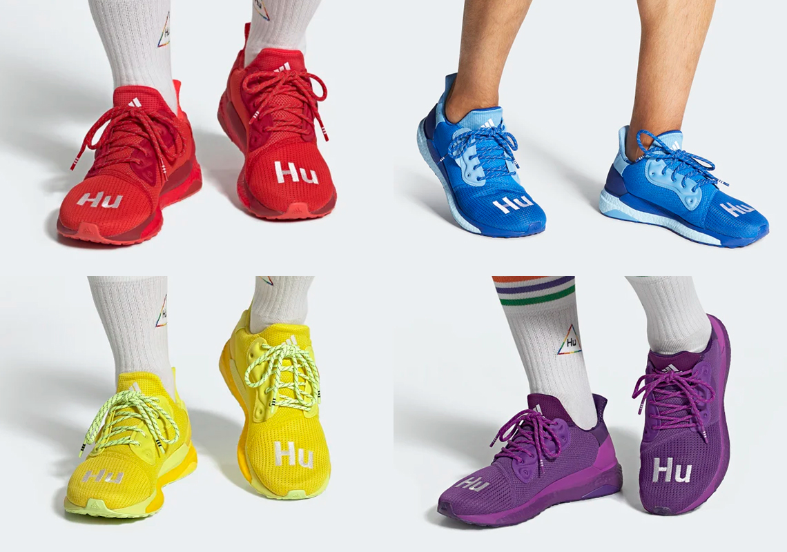 Pharrell And adidas Present Vivid Color Options For The Monochromatic SOLARHU Glide