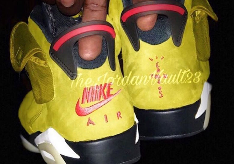 Closer Look At Travis Scott's Air Jordan 6 In Yellow