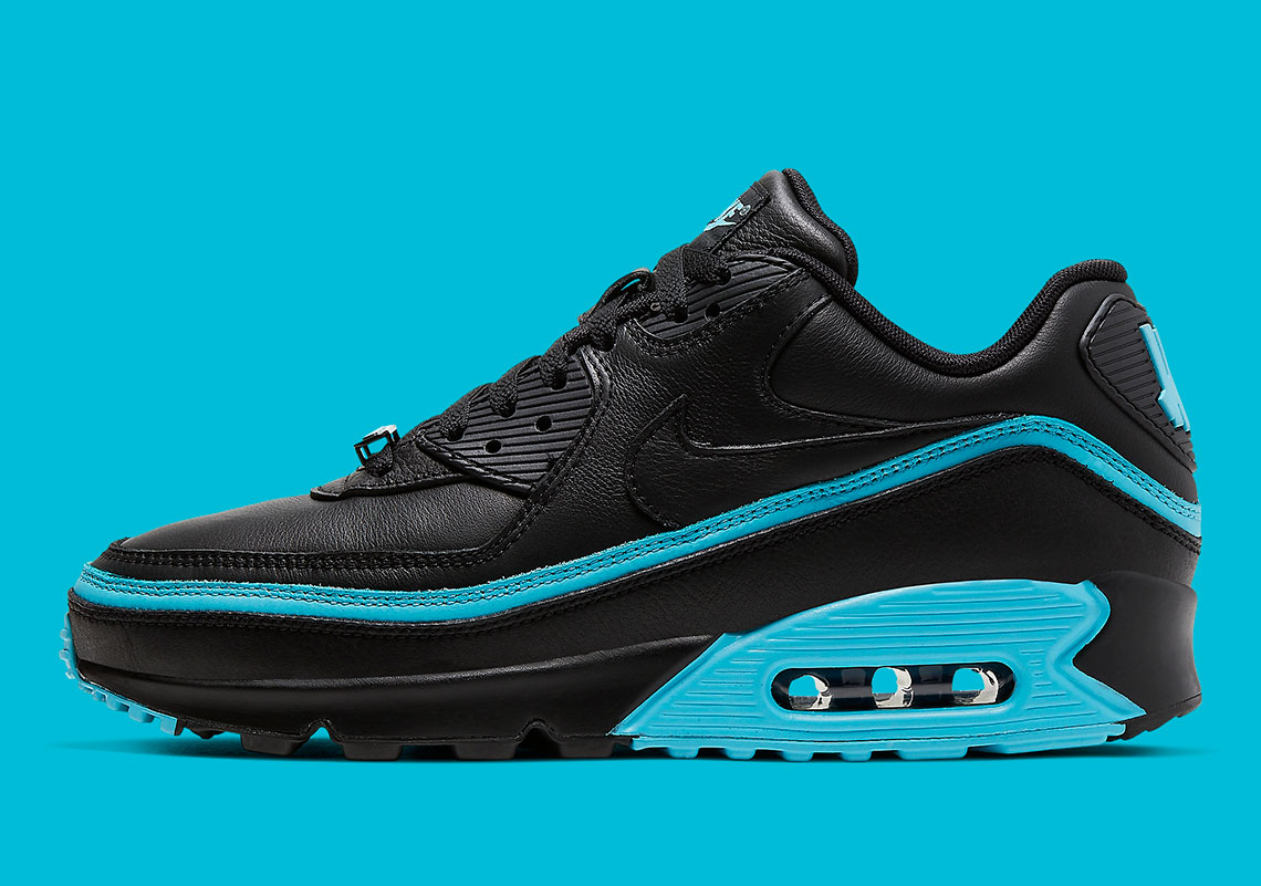 Undefeated Nike Air Max 90 Black Blue Fury Cj7197 002 Photos 1