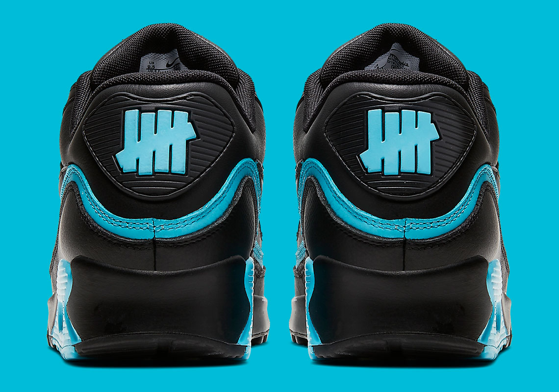 Undefeated Nike Air Max 90 Black Blue Fury Cj7197 002 Photos 3