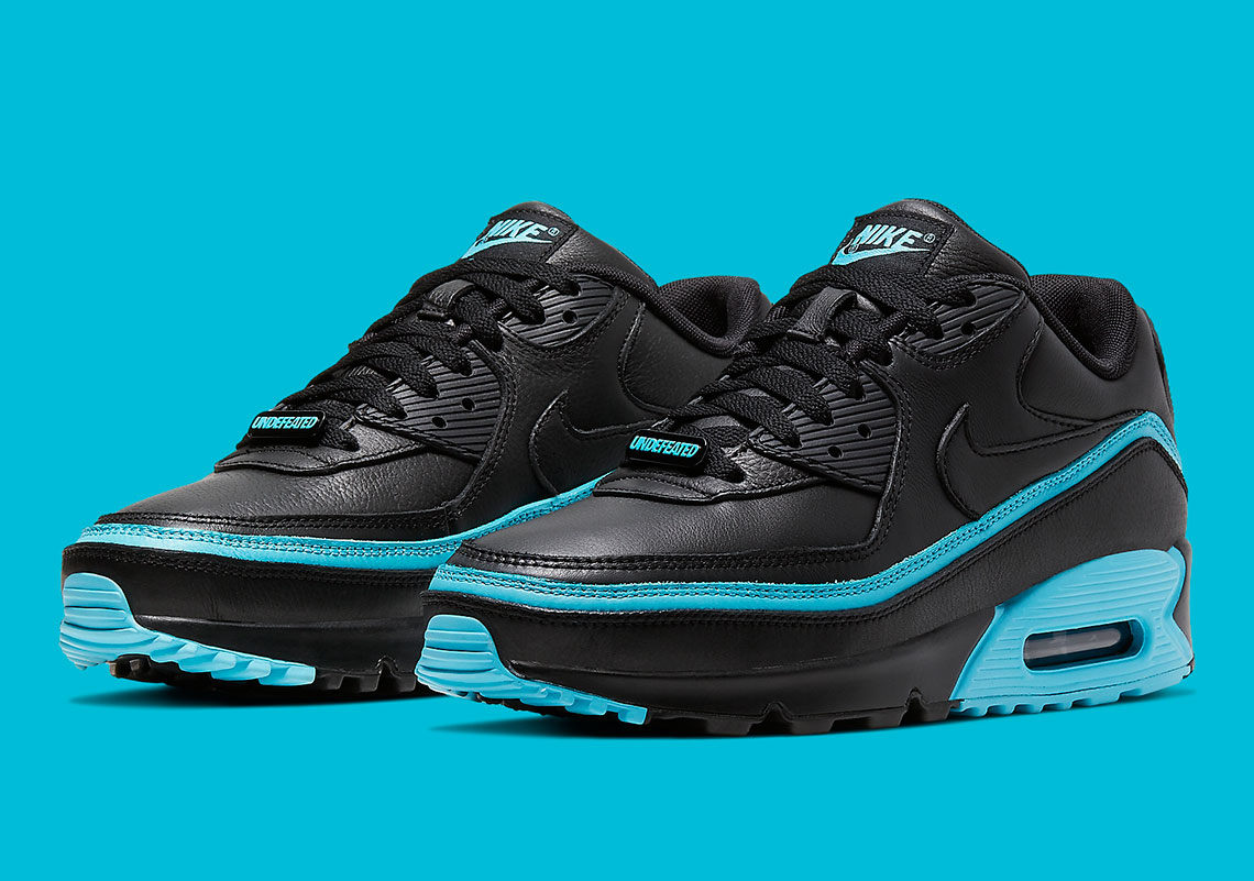 Undefeated Nike Air Max 90 Black Blue Fury Cj7197 002 Photos 4