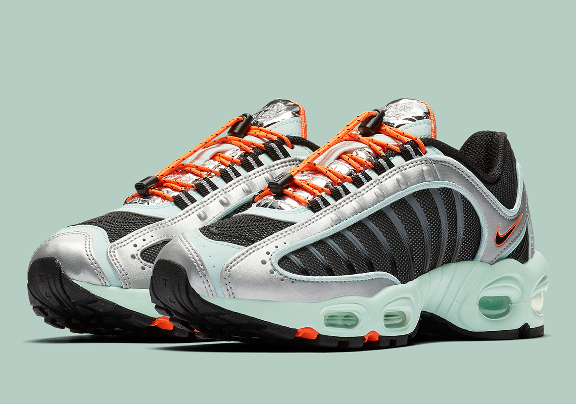 This Nike Air Max Tailwind IV Features Lace Toggles And Silver Foil Tongues