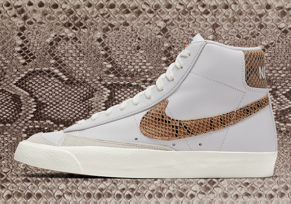 The Nike Blazer Mid '77 Utilizes The AF1 Python Snakeskin