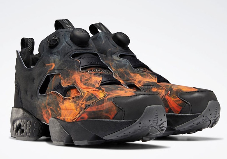 The Reebok Instapump Fury Gets A Flaming Graphic Print