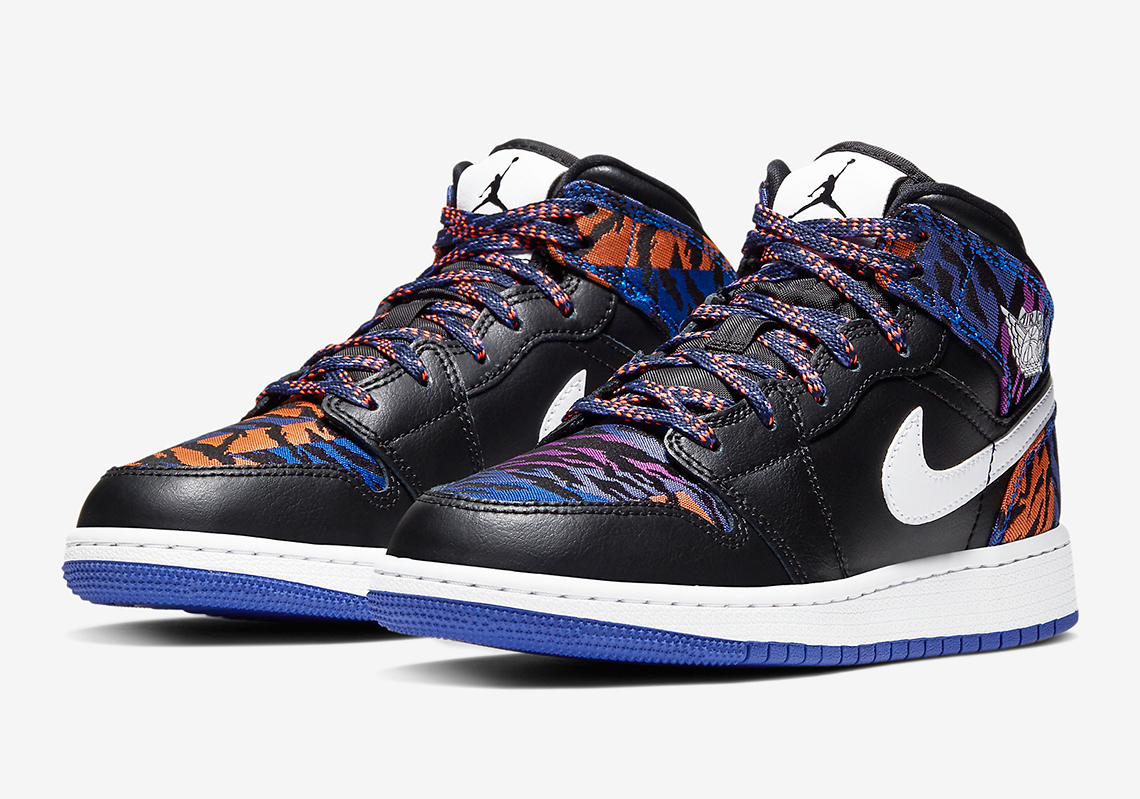 Air Jordan 1 Mid Gs Multi Color Zebra Av5174 005 1