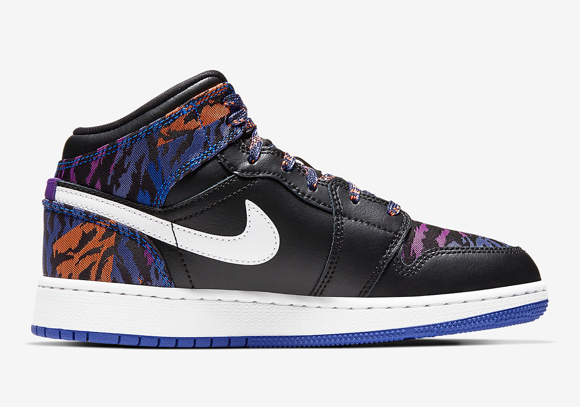 Air Jordan 1 Mid Gs Multi Color Zebra Av5174 005 2