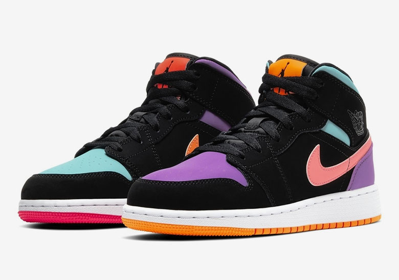 Air Jordan 1 Mid "What The Multi-Color" Appears For Kids