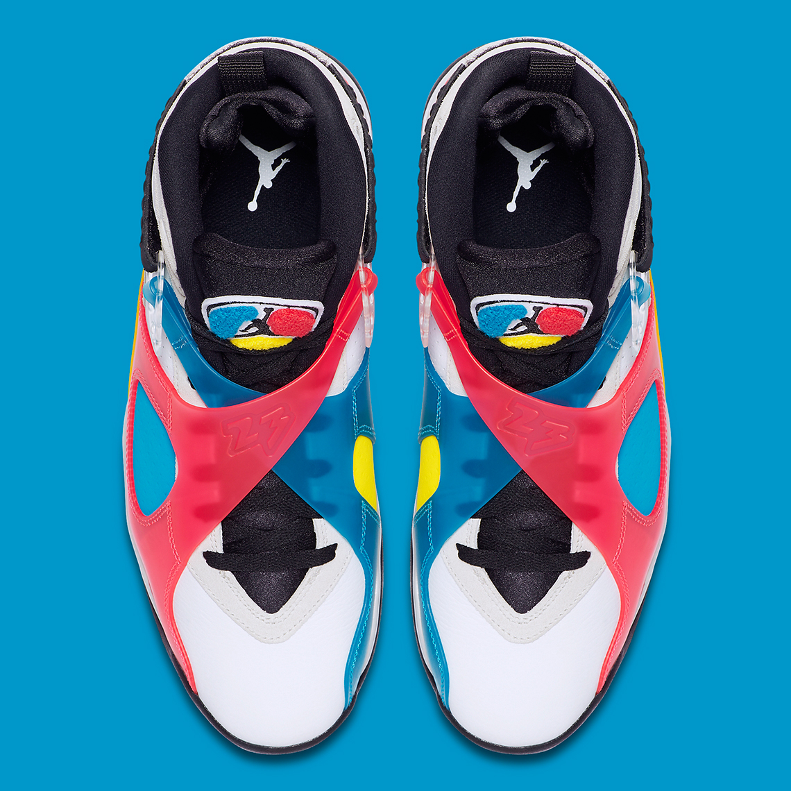 Air Jordan 8 Multi Color Bq7666 100 3